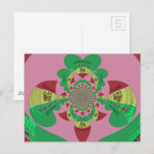 I Love Ethiopia Kaleidoscope - Oprechte Rasta-kuns Briefkaart (Voorkant / Achterkant)