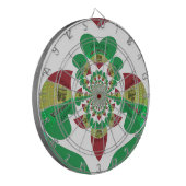 I Love Ethiopia Kaleidoscope - Oprechte Rasta-kuns Dartbord (Voorkant Links)