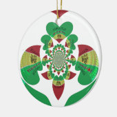 I Love Ethiopia Kaleidoscope - Oprechte Rasta-kuns Keramisch Ornament (Links)