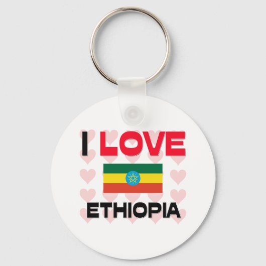 I Love Ethiopia Sleutelhanger (Voorkant)