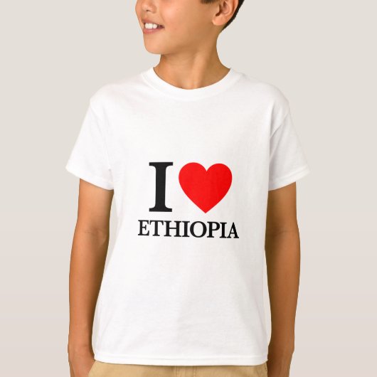 I Love Ethiopia T-shirt (Voorkant)