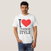 I love ethnic style t-shirt (Voorkant volledig)