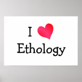 I Love Ethology Poster (Voorkant)