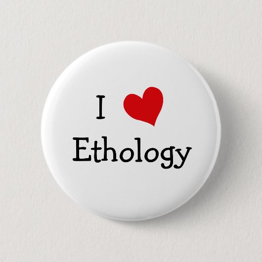 I Love Ethology Ronde Button 5,7 Cm (Voorkant)