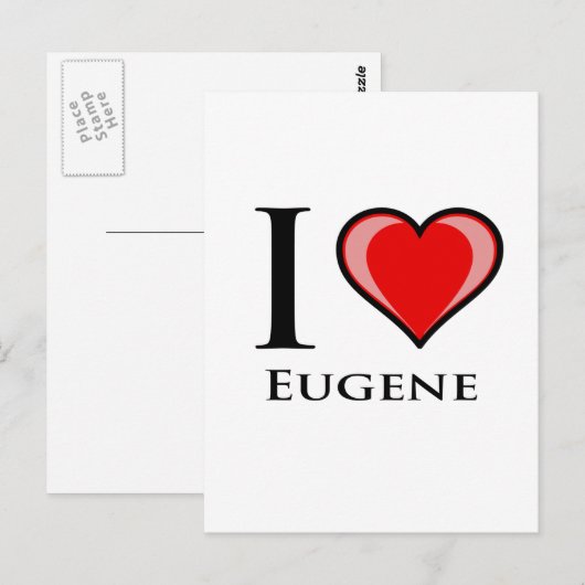 I Love Eugene Briefkaart (Voorkant / Achterkant)
