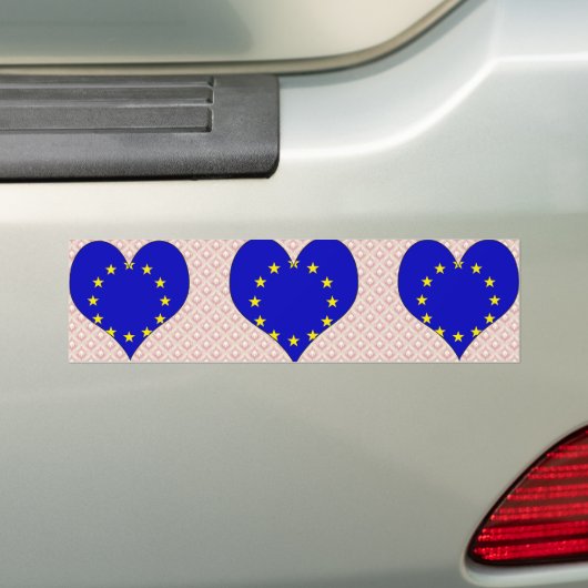 I Love Europa Bumpersticker (Op auto)