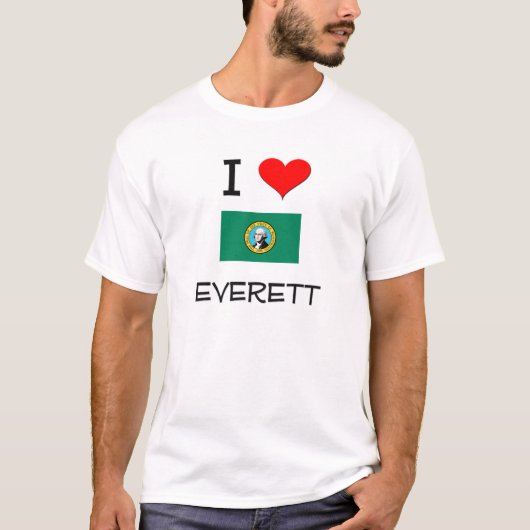 I Love Everett Washington T-shirt (Voorkant)
