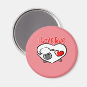 I Love Ewe Romantic Quottes Magneet (Voorkant / Achterkant)