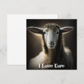 I Love Ewe | Schattige woordgrap (Voorkant / Achterkant)