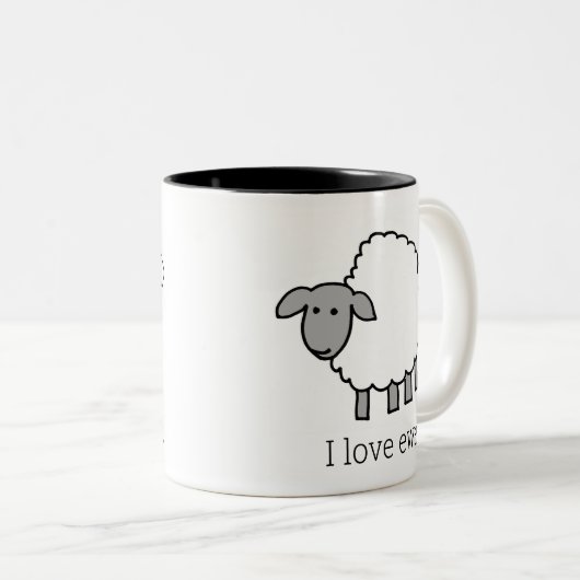 I Love Ewe Sheep Mok (Voorkant rechts)