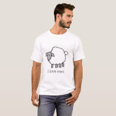 I Love Ewe Sheep Shirt (Voorkant volledig)