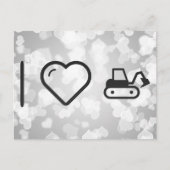 I Love Excavators Briefkaart (Voorkant)