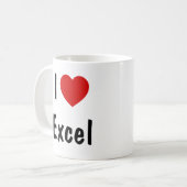 I Love Excel Koffiemok (Voorkant links)
