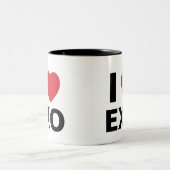 I Love Exo Cup Tweekleurige Koffiemok (Center)