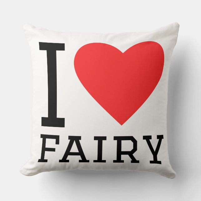 I love fairy  kussen (Voorkant)