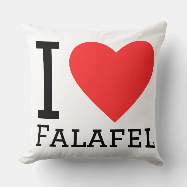 I love falafel  kussen (Voorkant)