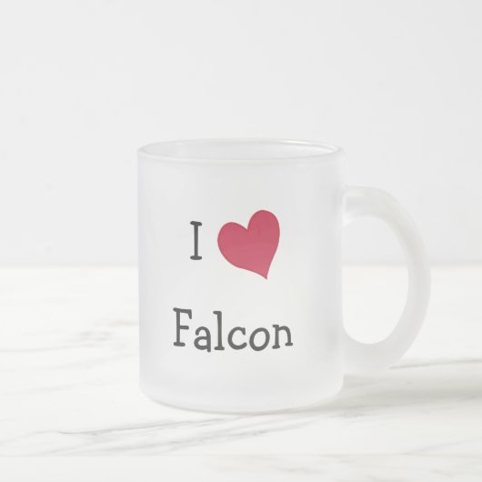 I Love Falcon Matglas Koffiemok (Rechts)