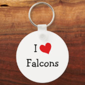 I Love Falcons Sleutelhanger (Voorkant)