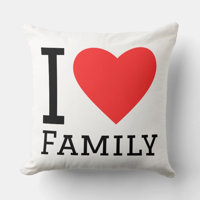 I love family kussen (Voorkant)