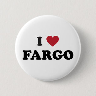 I Love Fargo North Dakota Ronde Button 5,7 Cm