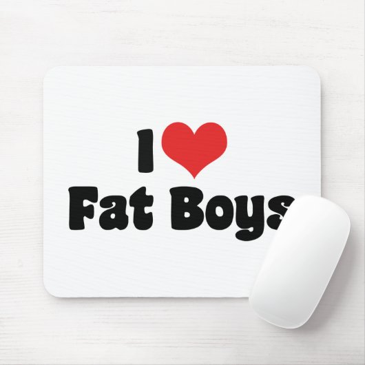 I Love Fat Boys Muismat (Met muis)