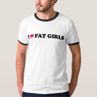 I Love Fat Girls - Ringer T-shirt XL