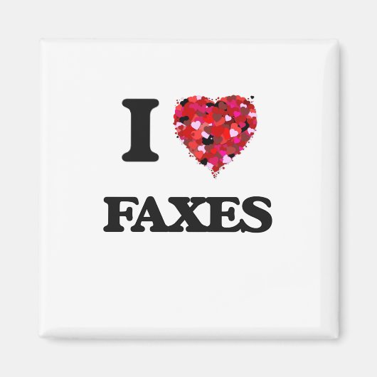 I Love Faxes Magneet (Voorkant)