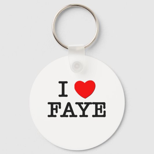 I Love Faye Sleutelhanger (Voorkant)