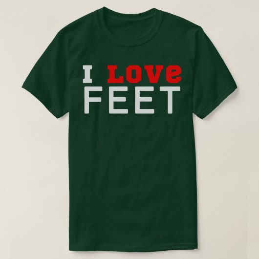 I Love Feet T-shirt (Design voorkant)