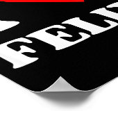 I Love Felix I Heart Felix Name Y2k Valentines Day Poster (Hoek)