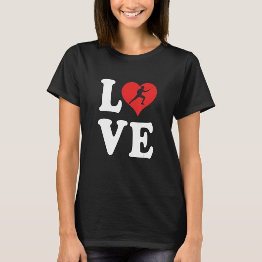 I Love Fencing 2 T-shirt (Voorkant)