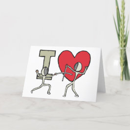 I Love Fencing Bedankkaart