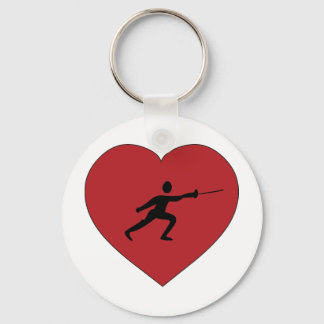 I Love Fencing Sleutelhanger