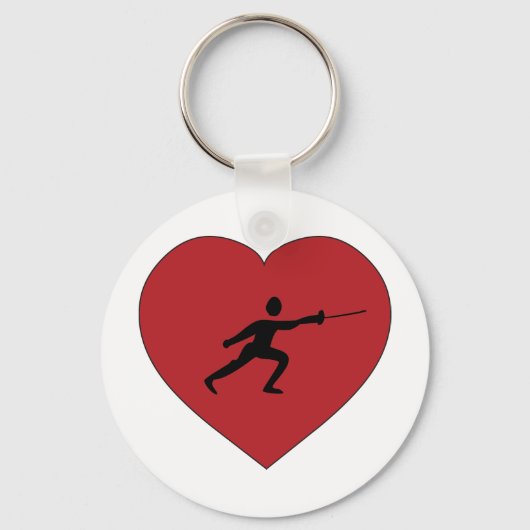 I Love Fencing Sleutelhanger (Voorkant)