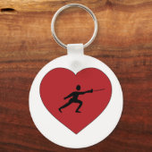 I Love Fencing Sleutelhanger (Voorkant)
