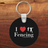 I Love Fencing Sleutelhanger (Voorkant)