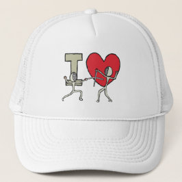 I Love Fencing Trucker Pet