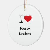 I Love Fender Benders Keramisch Ornament (Links)