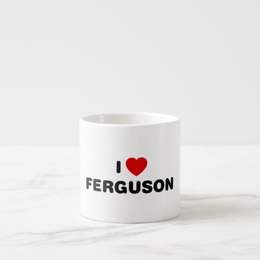 I Love Ferguson Missouri Espresso Kop (Voorkant)