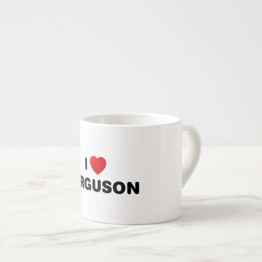 I Love Ferguson Missouri Espresso Kop (Voorkant rechts)