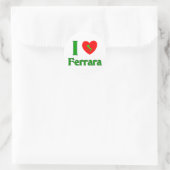 I Love Ferrara Italy Ronde Sticker (Tas)
