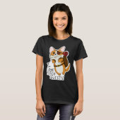 I Love Fetch Quests Dnd Corgi T-shirt (Voorkant volledig)