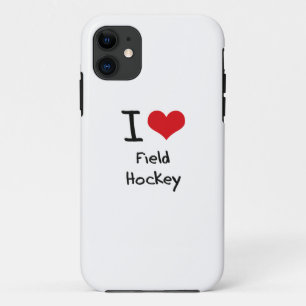 I Love Field Hockey iPhone 11 Hoesje