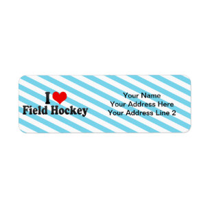 I Love Field Hockey Etiket