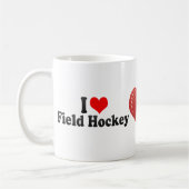 I Love Field Hockey Koffiemok (Links)
