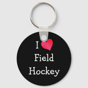 I Love Field Hockey Sleutelhanger