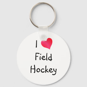I Love Field Hockey Sleutelhanger