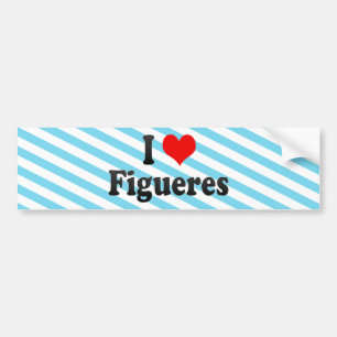 I Love Figueres, Spain Bumpersticker