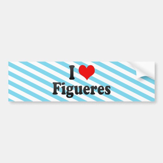 I Love Figueres, Spain Bumpersticker (Voorkant)