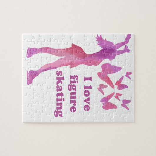 I Love Figuur Skating Giftware Legpuzzel (Horizontaal)
